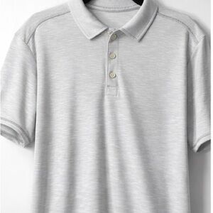 Tommy Bahama Men’s Gray Polo Shirt XL | Short Sleeve Casual Golf Shirt